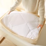Ocean Home Textile 4'lü Mega Boy Bej Balıksırtı Baza Altı Hurç Set 74 X 46 X 22 Cm