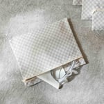 Ocean Home Textile 5'li Su Geçirmez Pvc Astarlı Gri Dama Desen Islak Kuru Çanta Seti 20 X 13 / 24 X 20 / 30 X 24 / 28 X 30 / 30 X