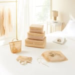 Ocean Home Textile 6'lı Bej Renk File Bavul İçi Düzenleyici Set