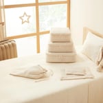 Ocean Home Textile 6'lı Yıkanabilir Bej Dama Desen Pamuklu Bavul İçi Düzenleyici Set