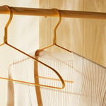 Ocean Home Textile 8'li Altın Renk Metal Giysi Askısı 21.5 X 42 X 1 Cm