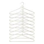 Ocean Home Textile 9'lu Ekru Renk Kumaş Kaplı Metal Giysi Askısı 21.5 X 42 X 0.5 Cm