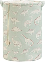 Ocean Home Textile Çocuk Odası Ağzı Büzgülü Dinozor Oyuncak Sepeti 36 x 48 cm