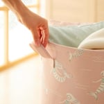 Ocean Home Textile Çocuk Odası Ağzı Büzgülü Deniz Kızı Oyuncak Sepeti 36 x 48 cm