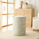 Ocean Home Textile Çocuk Odası Ağzı Büzgülü Dinozor Oyuncak Sepeti 36 x 48 cm