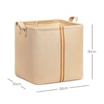 Ocean Home Textile Çocuk Odası Jüt Keten Kumaş Sepet 30 x 30 x 30 cm