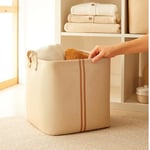 Ocean Home Textile Çocuk Odası Jüt Keten Kumaş Sepet 30 x 30 x 30 cm