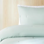 Ocean Home Textile Nakışlı Mint Tek Kişilik Yatak Örtüsü Seti 1 Adet 180 X 230 / 1 Adet 50 X 70 Cm