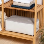 Ocean Home Textile Orta Boy Gri Çizgili Stuff & Things Hurç 52 X 28 X 21 Cm