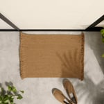 Ocean Home Textile Saçaklı Jüt Halat Kapı Önü Paspası 74 X 50 Cm