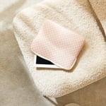 Ocean Home Textile Su İtici Leke Tutmaz Pembe Dama Desen Tablet Taşıma Çantası / Kılıfı 27 X 21 X 2 Cm