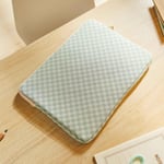 Ocean Home Textile Su İtici Leke Tutmaz Mint Dama Desen Tablet Taşıma Çantası / Kılıfı 32.5 X 24 X 2 Cm
