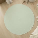 Ocean Home Textile Yıkanabilir Mint Kırçıllı Pamuklu Halı Kilim Ø 120 Cm