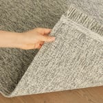 Ocean Home Textile Yıkanabilir Saçaklı Buklet Gri Renk Halı Kilim 120 X 180 Cm