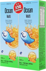 Ocean Multi Balık Yağı Şurup Ballı Portakallı 150 ml 2'li Paket P10945
