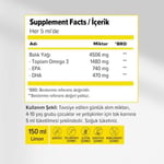 Ocean Omega 3 Limon Aromalı 150 ml Şurup