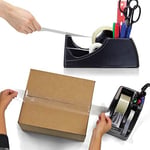 Officemate Heavy Duty 2'si 1 arada bant dağıtıcı, geri dönüştürülmüş, siyah (96660)