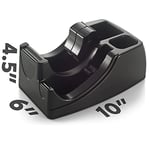 Officemate Heavy Duty 2'si 1 arada bant dağıtıcı, geri dönüştürülmüş, siyah (96660)