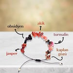 Oğlak Burcu Doğal Taş Bileklik - Ayarlamalı - Taş Sandığı
