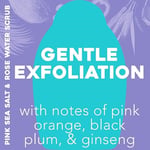 OGX Pembe Deniz Tuzu ve Gül Suyu Nazik Yatıştırıcı Vücut Fırçalama, Hafif Eksfoliye Vücut Yıkama, Sülfat İçermez, 19,5 Ounce, 1,0 Sayısı