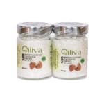 Oiliva Soğuk Sıkım Hindistan Cevizi Yağı 2 x 300ml |%100 Doğal & Saf | Katkısız | Cam Şişe