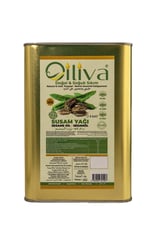 OILIVA%100 Doğal Susam Yağı 3 Litre – Soğuk Sıkım, Katkısız, Saf Susam Yağı – Yemeklik, Salata, Cilt & Saç Bakımı – Premium Kalite Teneke Ambalaj