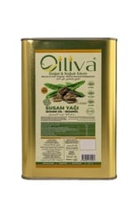 OILIVA%100 Doğal Susam Yağı 3 Litre – Soğuk Sıkım, Katkısız, Saf Susam Yağı – Yemeklik, Salata, Cilt & Saç Bakımı – Premium Kalite Teneke Ambalaj