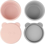 OiOi Mini Bites - Pinky Pink/Powder Grey