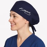 Okanmed Atatürk İmzalı Lacivert Doktor Hemşire Aşçı Cerrahi Bone Hastane Bone Bandana M241