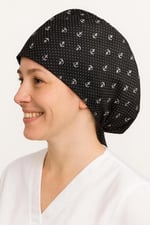 Okanmed Çapalı Siyah Doktor Hemşire Aşçı Cerrahi Bone Hastane Bone Bandana M210