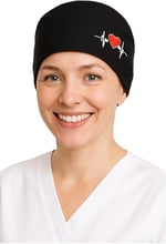 Okanmed Kalp Atışlı Lacivert Doktor Hemşire Aşçı Cerrahi Bone Hastane Bone Bandana M235