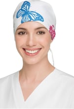 Okanmed Kelebek Desenli Doktor Hemşire Aşçı Cerrahi Bone Hastane Bone Bandana M405