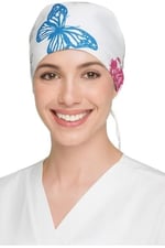 Okanmed Kelebek Desenli Doktor Hemşire Aşçı Cerrahi Bone Hastane Bone Bandana M405