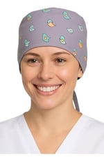Okanmed Kuş Desenli Doktor Hemşire Aşçı Cerrahi Bone Hastane Bone Bandana M389