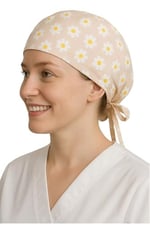 Okanmed Papatyalı Krem Doktor Hemşire Aşçı Cerrahi Bone Hastane Bone Bandana M449