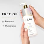 Olay Kollajenli Kadınlar İçin Sıkılaştırıcı ve Nemlendirici Vücut Losyonu, 24 Saat Nemlendirici, E Vitamini ve B3 Vitamini Kompleksi, Hızlı Emici Formül, 18 fl oz