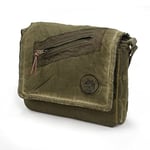 Old Cotton Cargo 7136 Vintage Günlük Omuz Postacı Kanvas Okul 14 inch Laptop Çantası