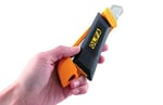 OLFA DL-1 maket bıçağı, 18 mm, bıçak kırma yardımcısı ve bertaraf kabı ile