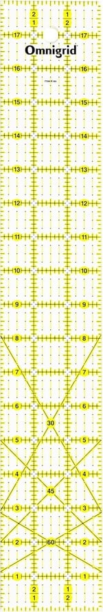 Omnigrid 3 inç 18 inç Açılar Cetvel