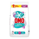 Omo Active Beyazlar ve Renkliler için Toz Çamaşır Deterjanı, 9 kg, 60 Yıkama, 1 Paket (1 x 9000 g)