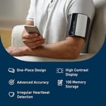 OMRON Evolv Bluetooth kablosuz üst kol kan basıncı monitörü, taşınabilir, tek parça tasarım.
