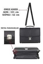 Omuz Askılı Erkek El Çantası Kilit Mekanizmalı Su Gçirmez Dış Yüzey