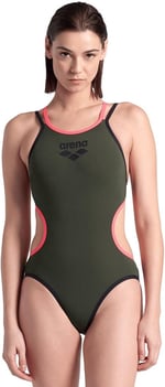 One Double Cross Back One Piece Kadın Yeşil Yüzücü Mayosu 004732355