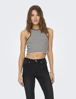 ONLY Kadın Onlbelia S/L Crop Top JRS tişört ve üst giyim