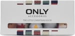 ONLY Kadın ONLCHRISTMAS 5-PACK SOCKS IN A BOX Çorap, Açık Gri Melanj, ONE SIZE