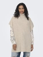 ONLY Kadın Onlparis Life Loose Highn Wool KNT Süveter Yelek (3'lü Paket)