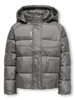 Only Kogmercedes Life Aop Puffer Çocuk Günlük Mont 15327417-DECEMBER-SKY Gri