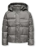 Only Kogmercedes Life Aop Puffer Çocuk Günlük Mont 15327417-DECEMBER-SKY Gri