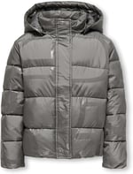 Only Kogmercedes Life Aop Puffer Çocuk Günlük Mont 15327417-DECEMBER-SKY Gri