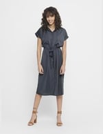 ONLY ONLANNIKA S/L SMOCK DRESS WVN NOOS Elbise Kadın